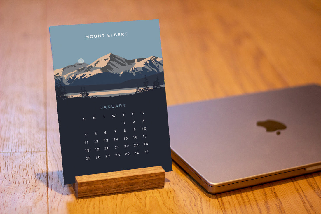 2026 Colorado 14er Desk Calendar