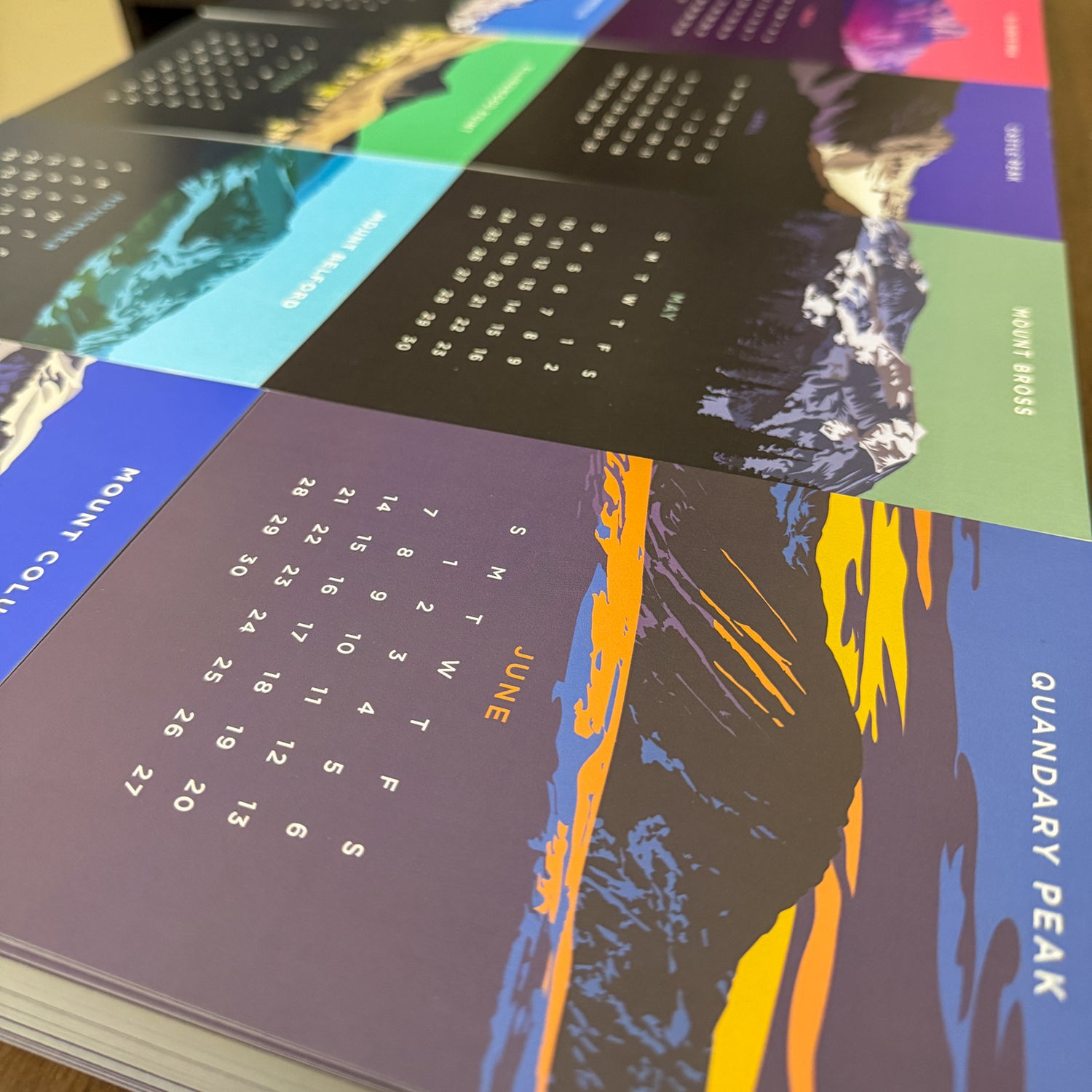 Colorado 14er Desk Calendar