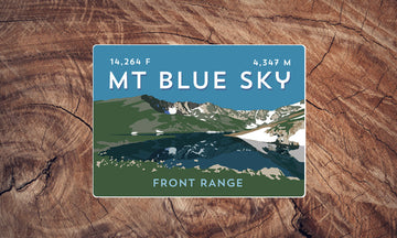 Mount Blue Sky Colorado 14er Sticker