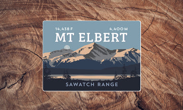 Mount Elbert Colorado 14er Sticker