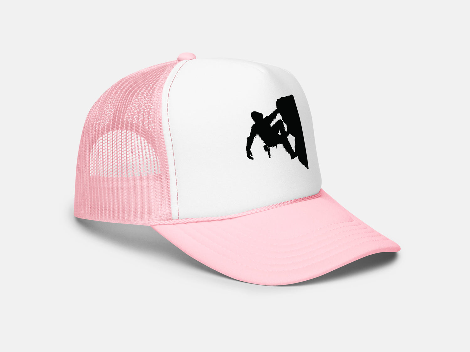 Sasquatch Rock Climbing Trucker Hat