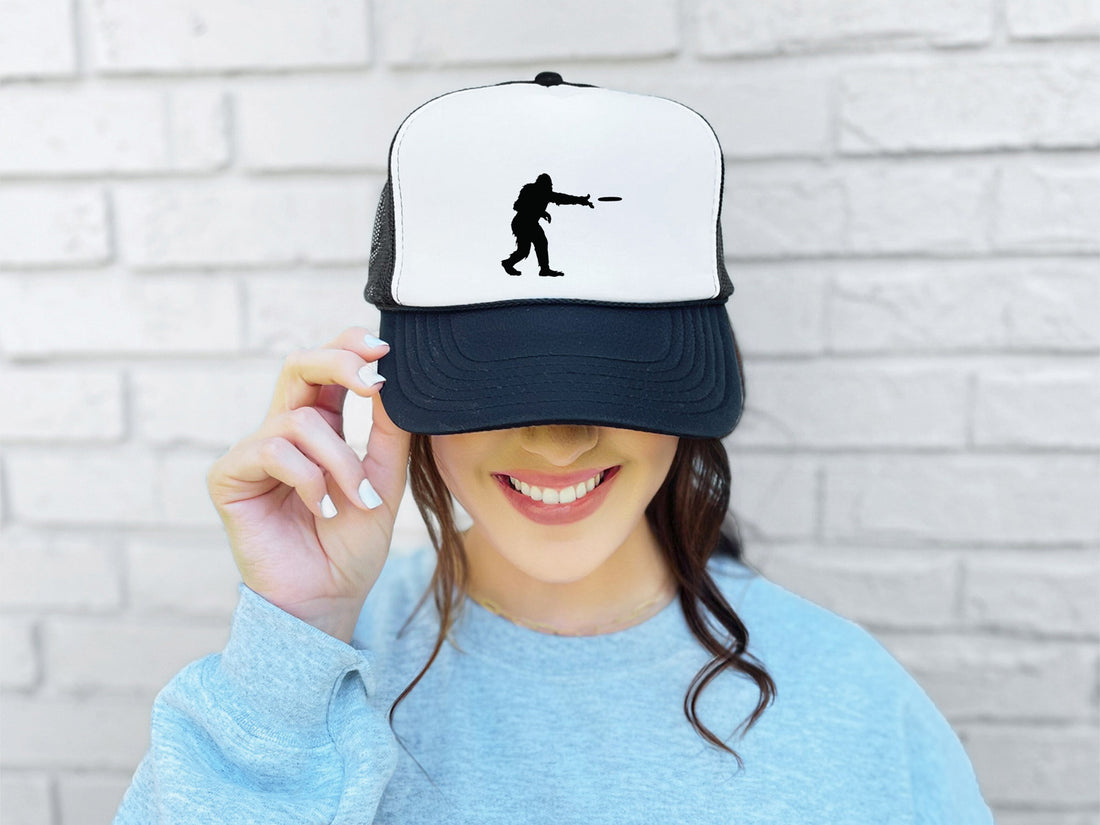 Sasquatch Frisbee Trucker Hat