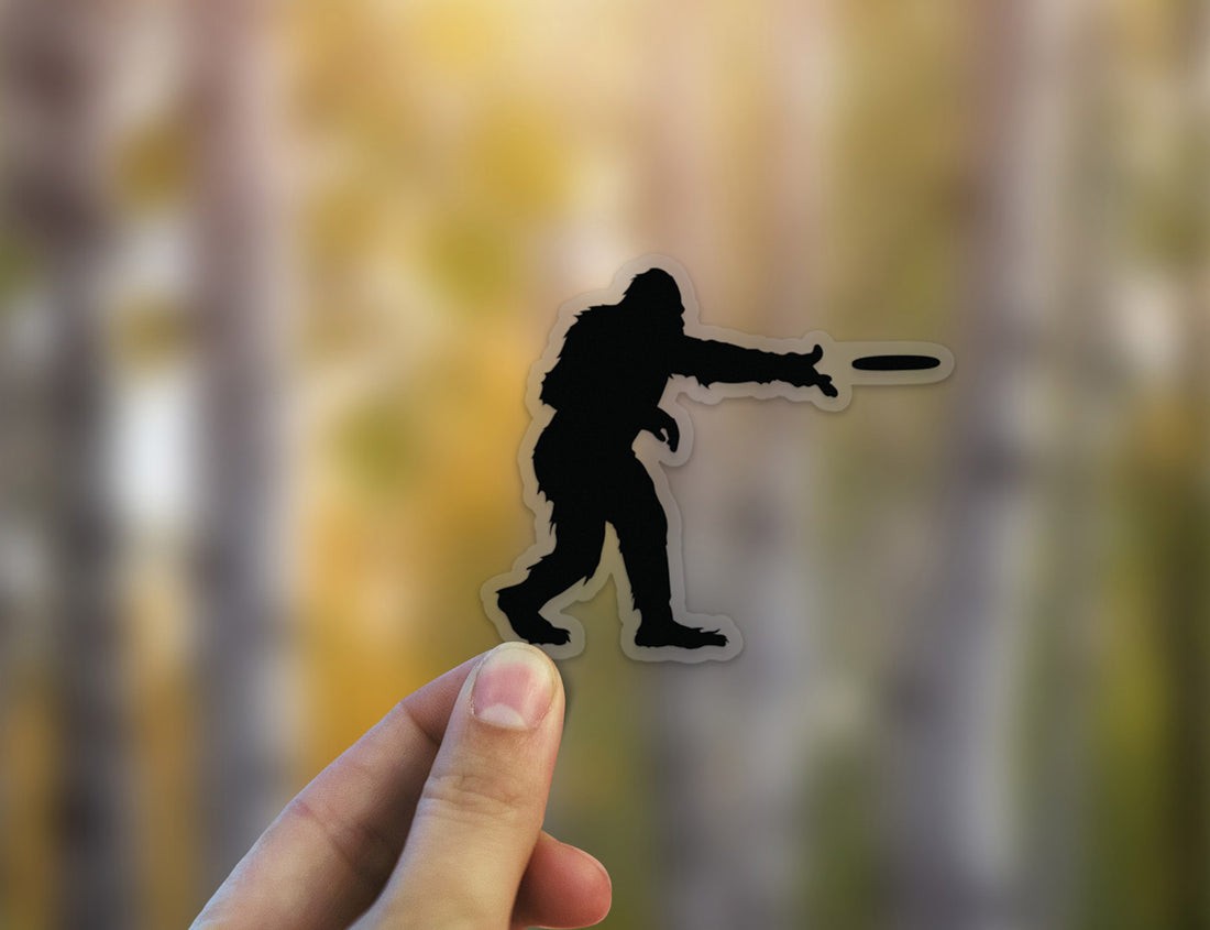 Sasquatch Frisbee Sticker