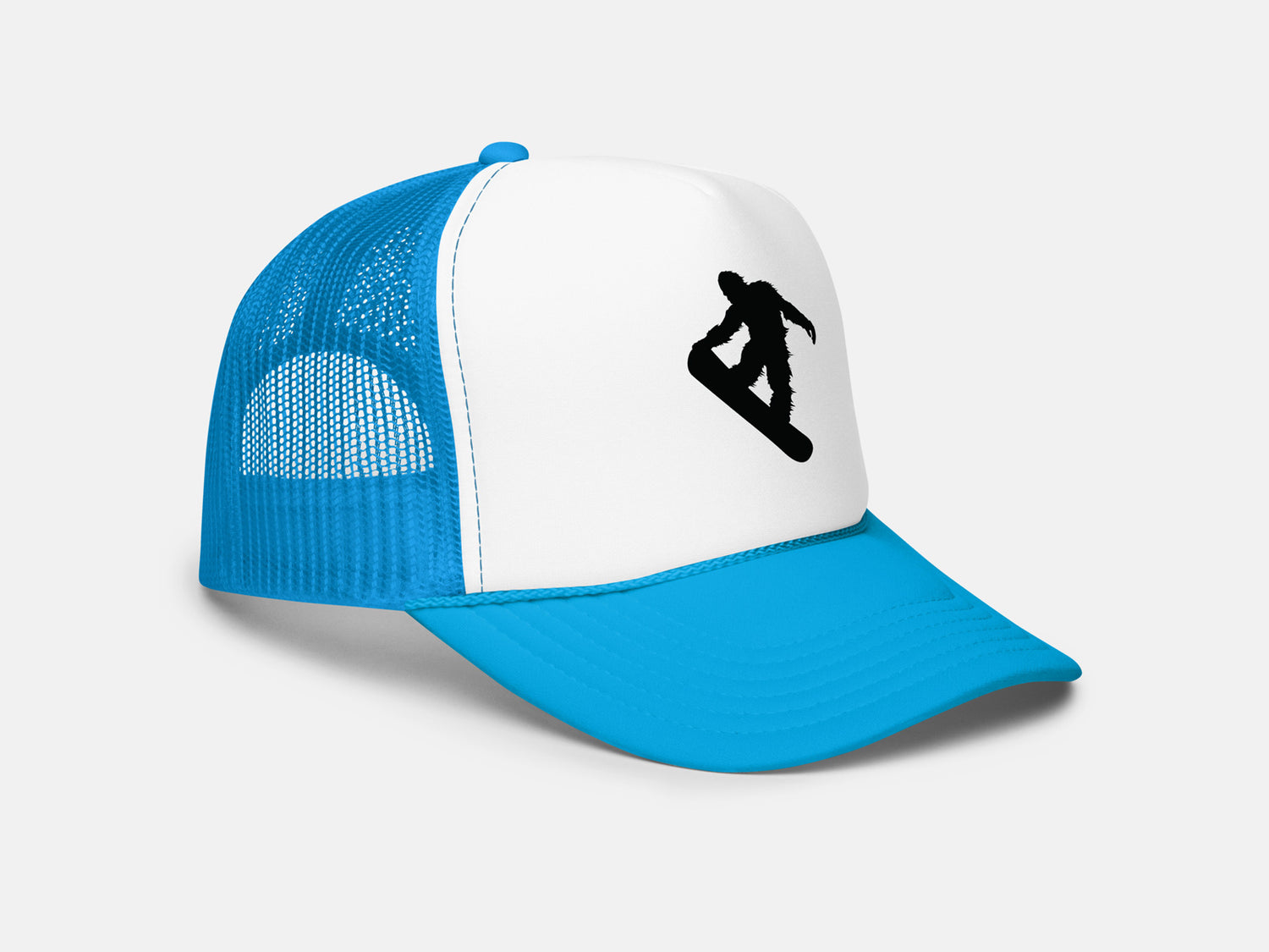 Sasquatch Snowboard Trucker Hat