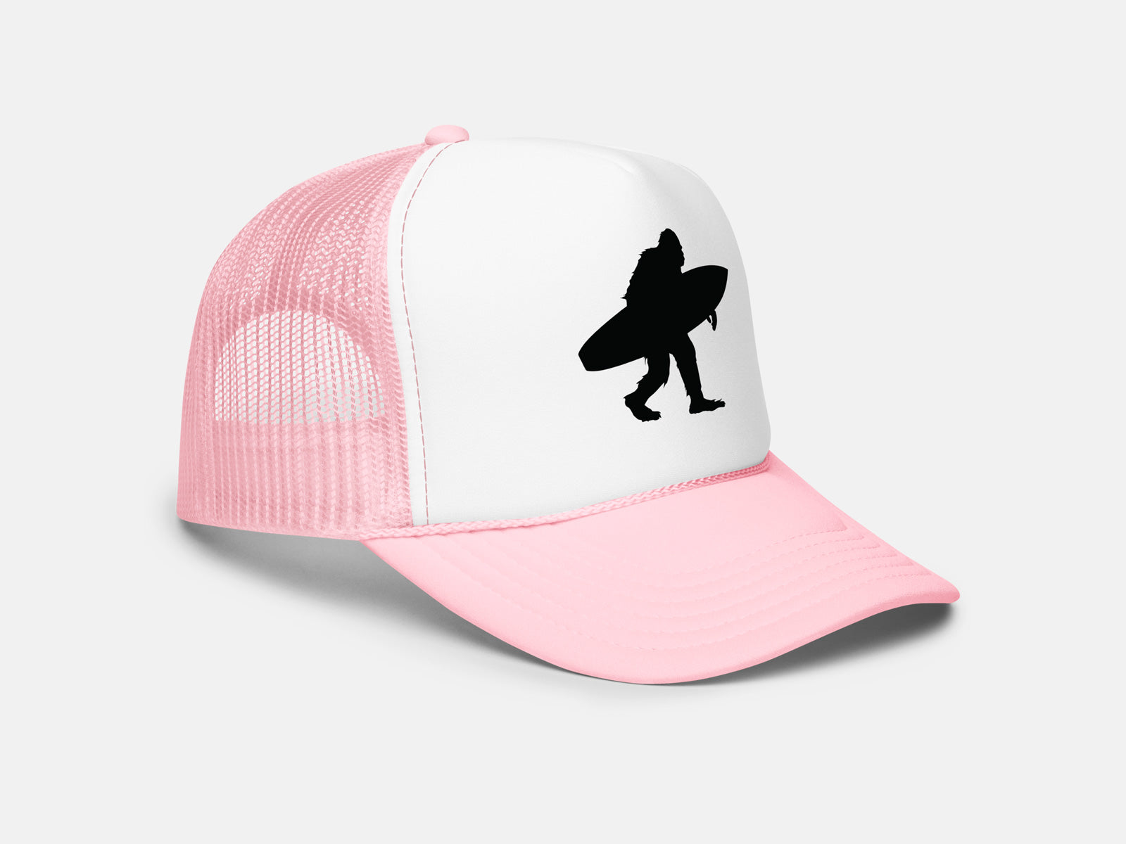Sasquatch Surfing Trucker Hat