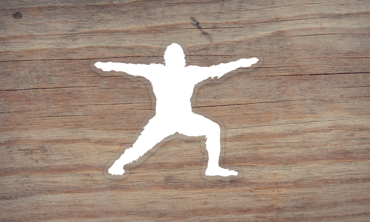 Sasquatch Yoga Sticker