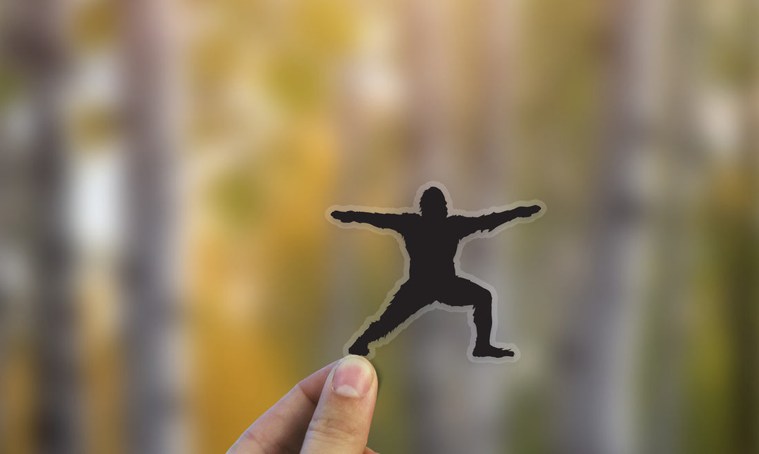 Sasquatch Yoga Sticker