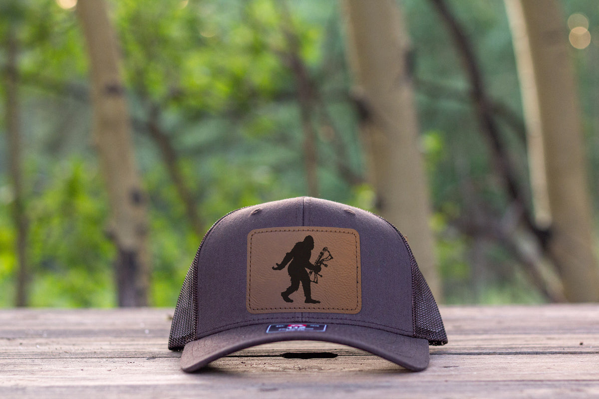 Sasquatch Archery Bow Hunting Hat Coffee Richardson 112 Bigfoot