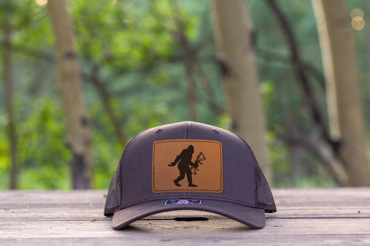 Sasquatch Archery Bow Hunting Hat Coffee Richardson 112 Bigfoot