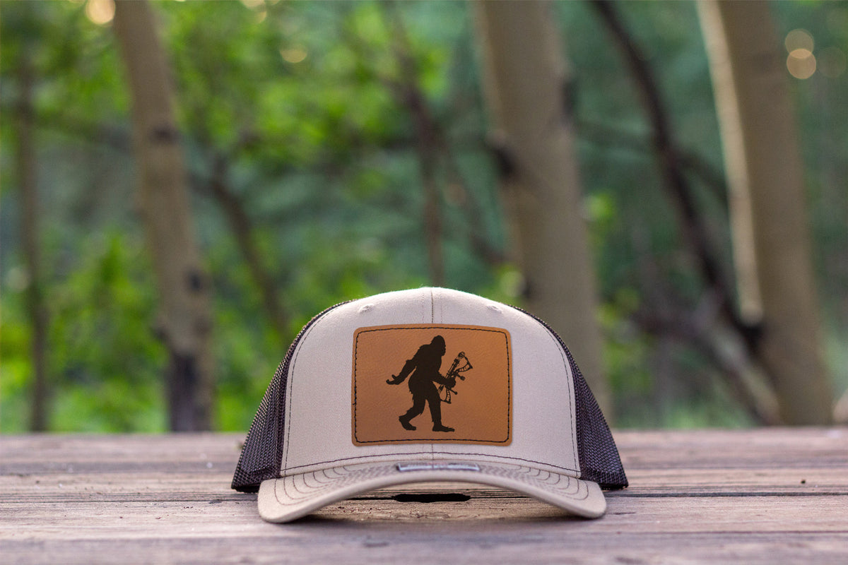 Sasquatch Archery Bow Hunting Hat Khaki/Coffee Richardson 112 Bigfoot