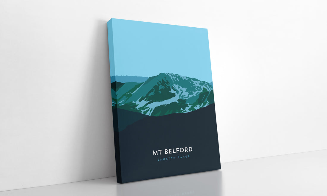 Mount Belford Colorado 14er Canvas Print