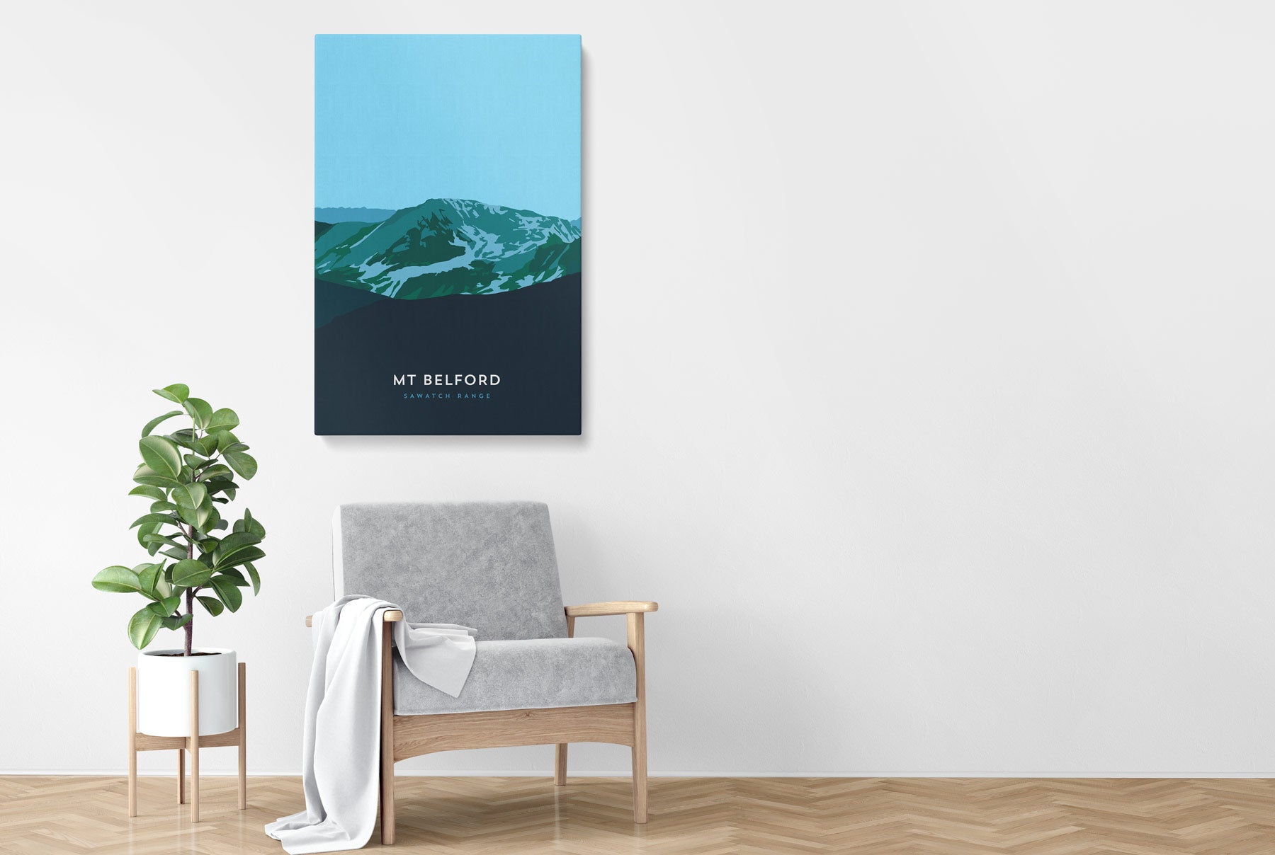 Mount Belford Colorado 14er Canvas Print