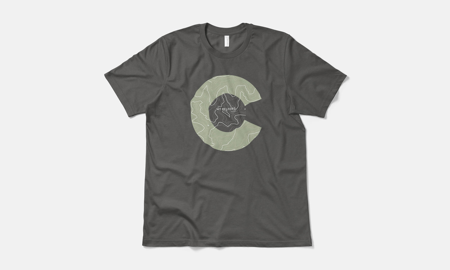 Mount Belford Topo 14er Shirt