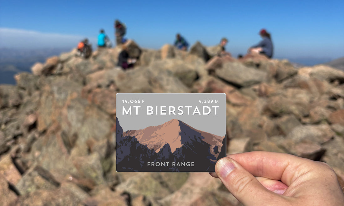 Mount Bierstadt Sawtooth Ridge Colorado 14er Sticker