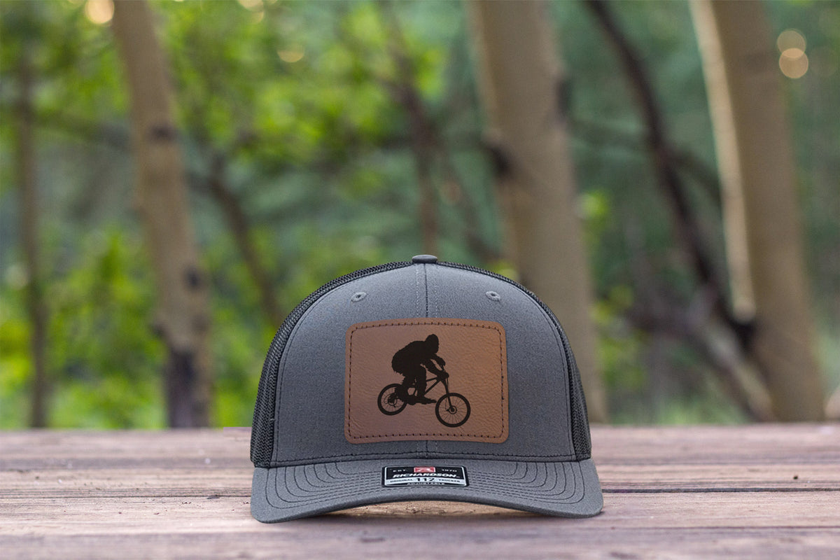 Sasquatch Mountain Bike Hat Charcoal/Black Richardson 112 Bigfoot