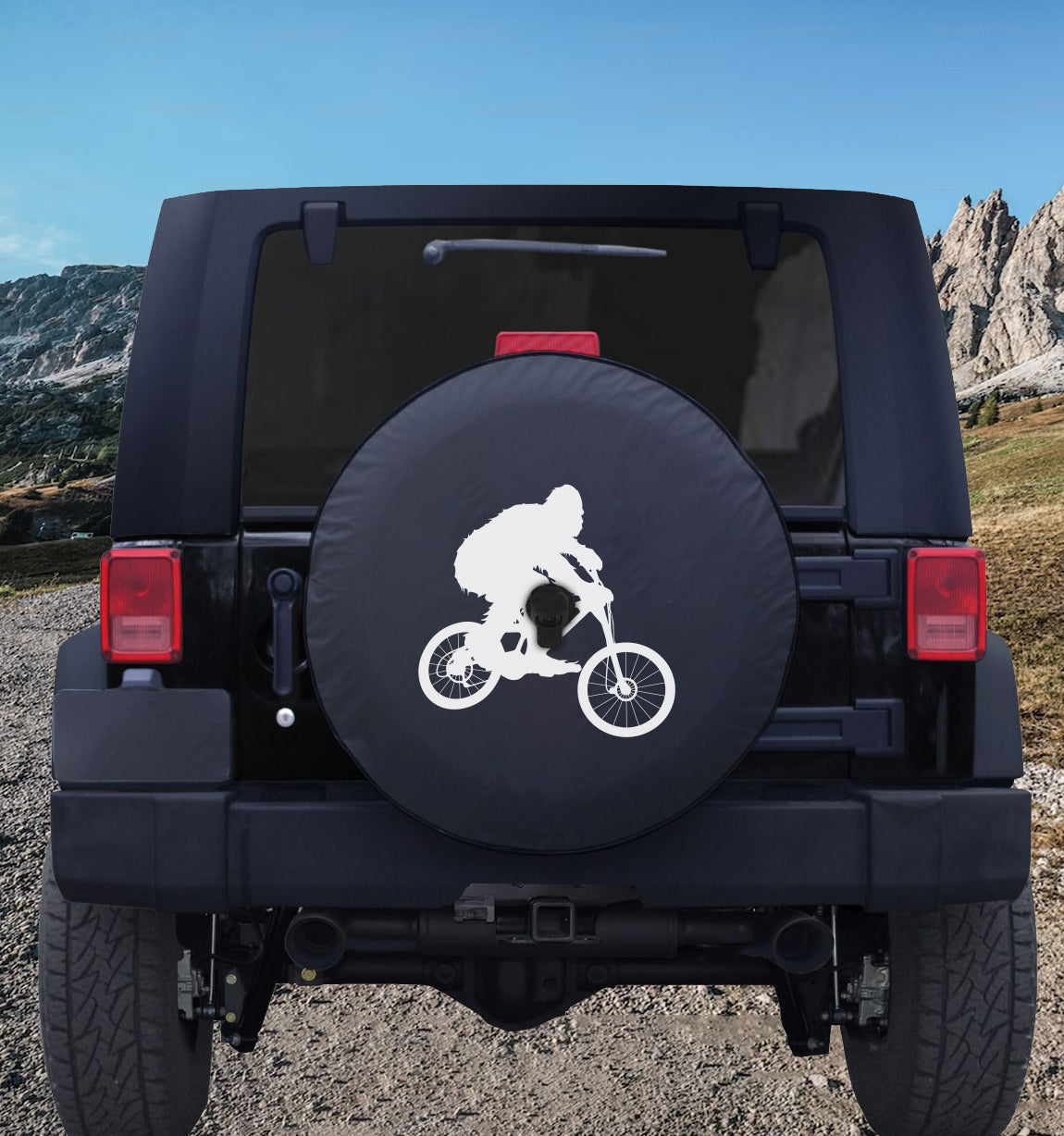 Sasquatch Mountain Biking Spare Tire Cover