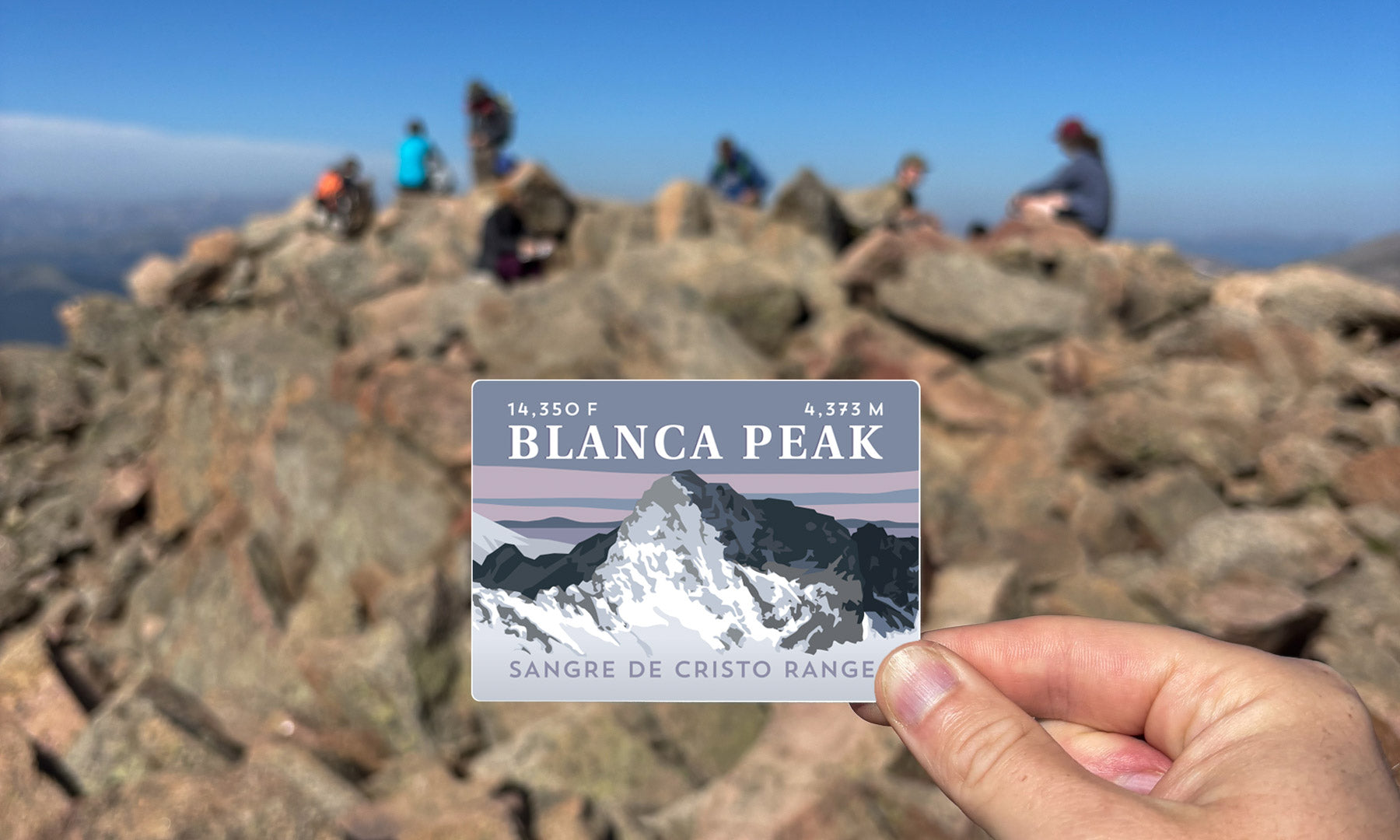 Blanca Peak Colorado 14er Sticker