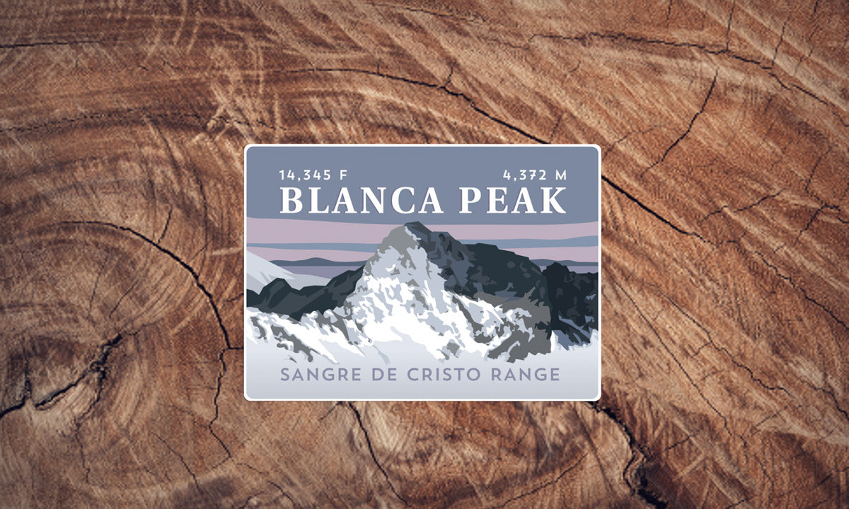 Blanca Peak Colorado 14er Sticker