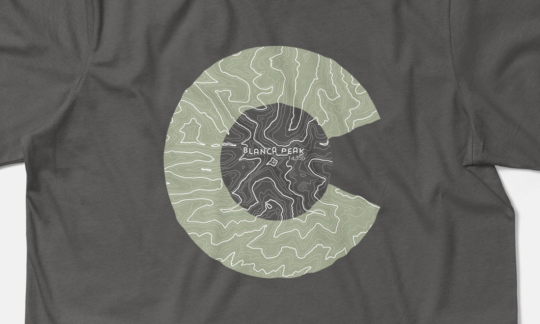 Blanca Peak Topo 14er Shirt