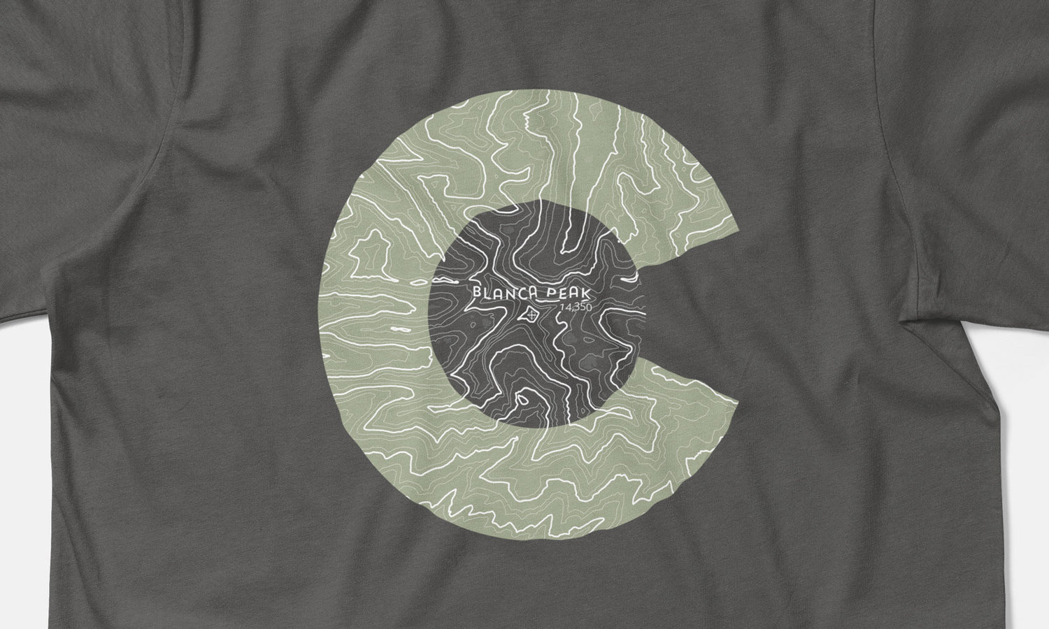 Blanca Peak Topo 14er Shirt