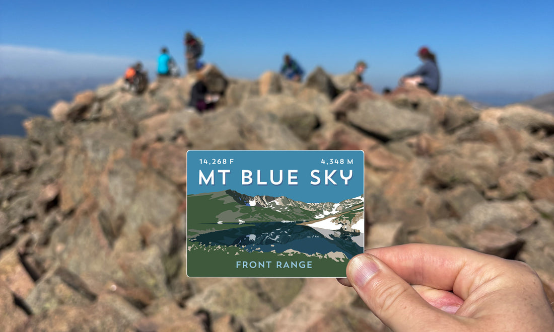 Mount Blue Sky Colorado 14er Sticker