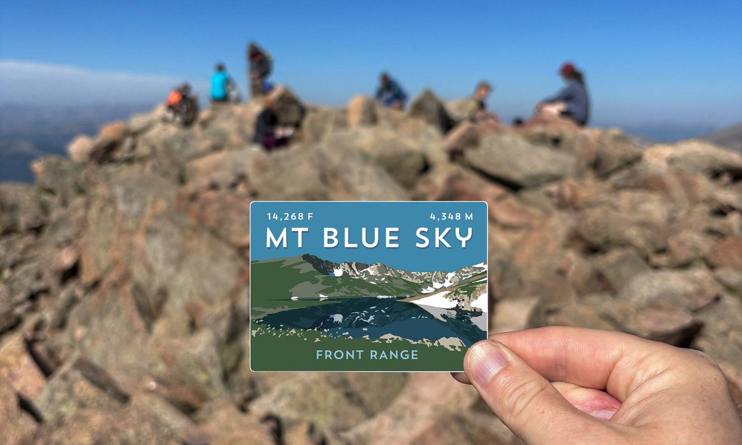 Mount Blue Sky Colorado 14er Sticker