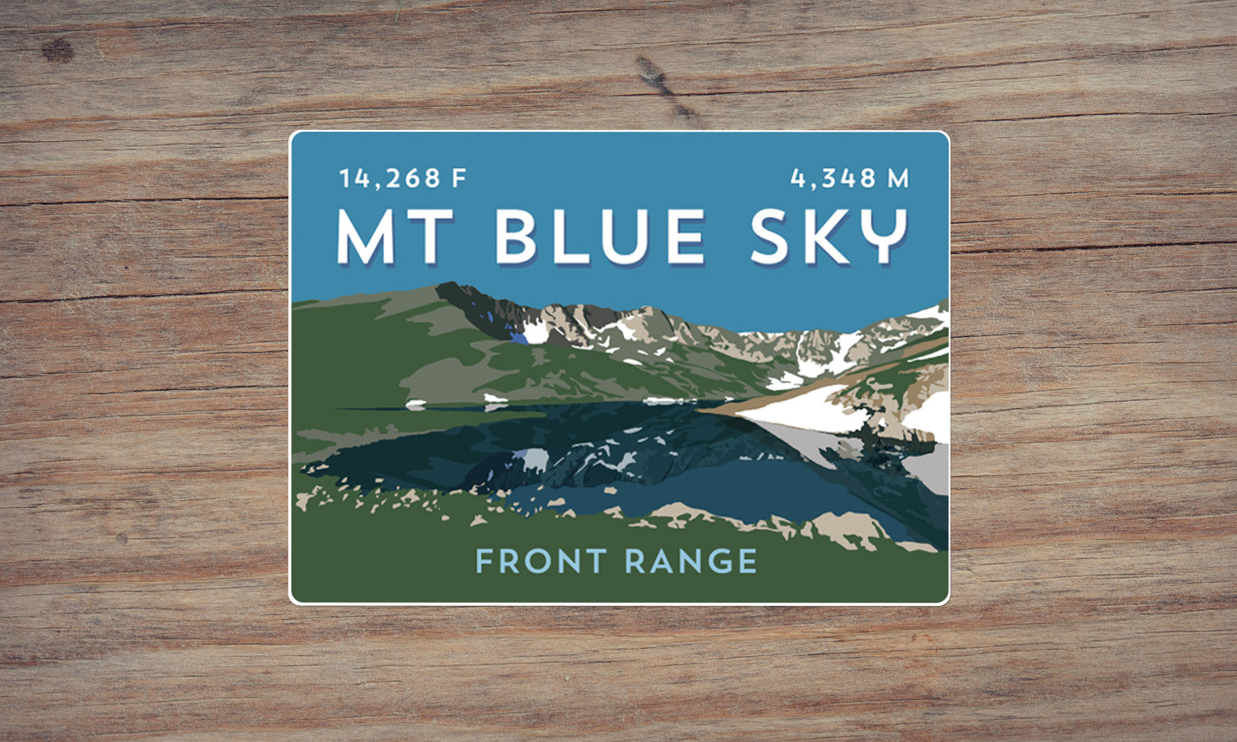 Mount Blue Sky Colorado 14er Sticker