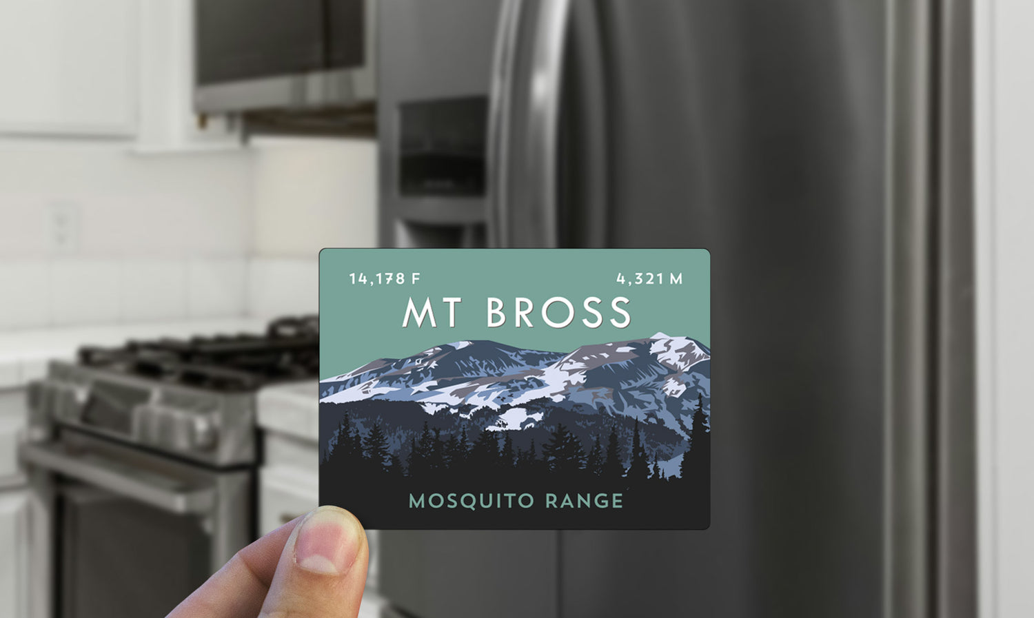 Mount Bross Colorado 14er Magnet
