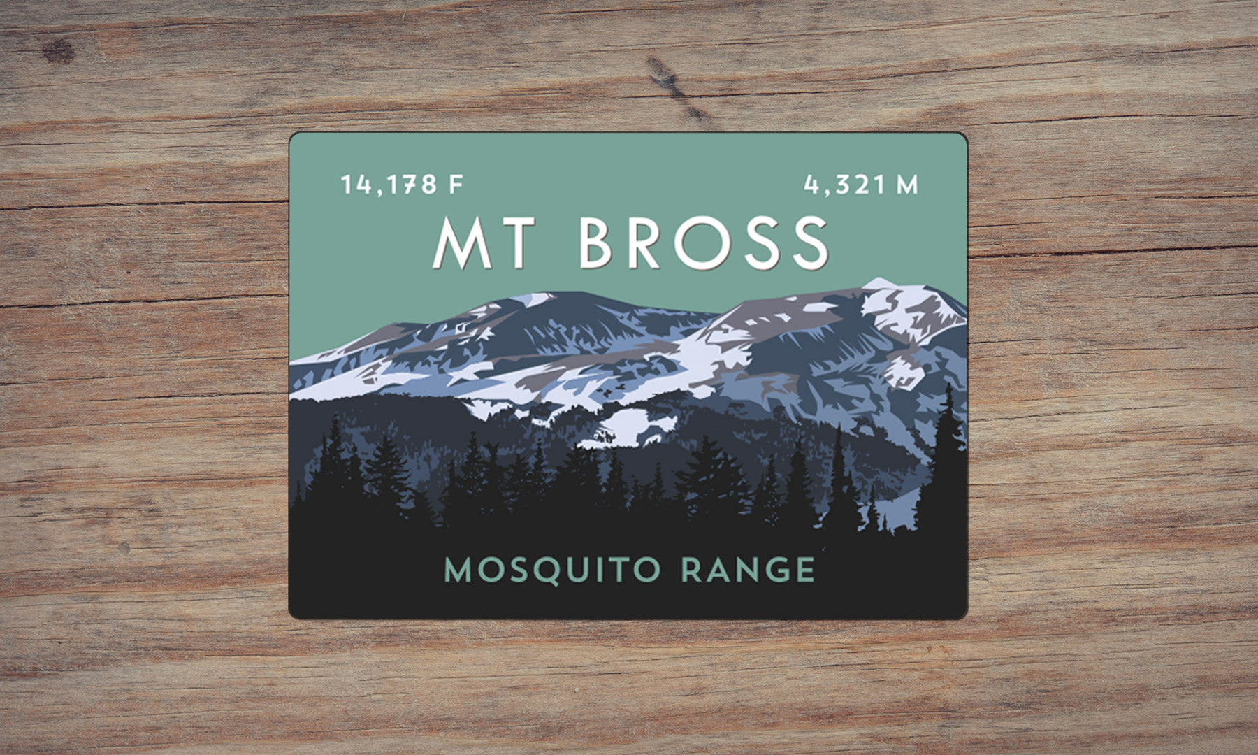 Mount Bross Colorado 14er Magnet