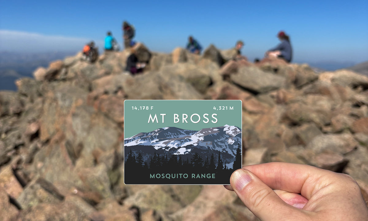 Mount Bross Colorado 14er Sticker