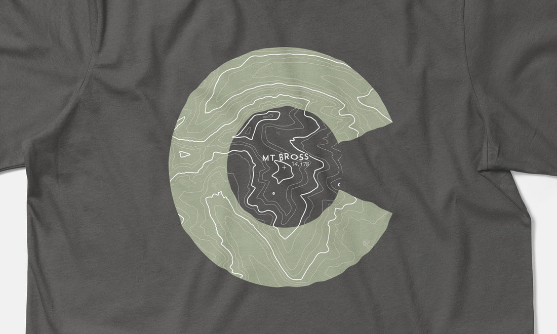 Mount Bross Topo 14er Shirt
