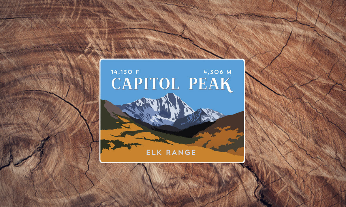 Capitol Peak Colorado 14er Sticker