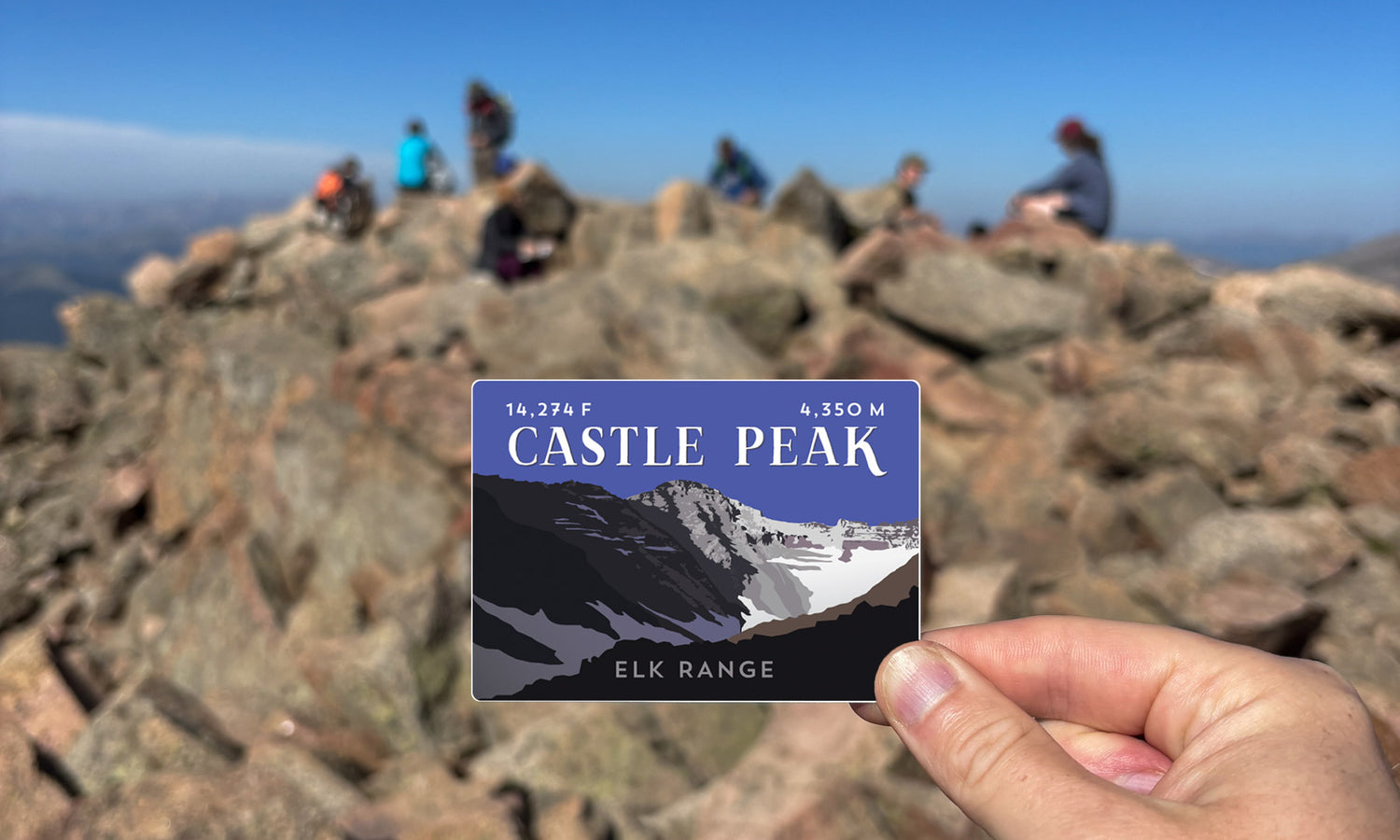 Castle Peak Colorado 14er Sticker