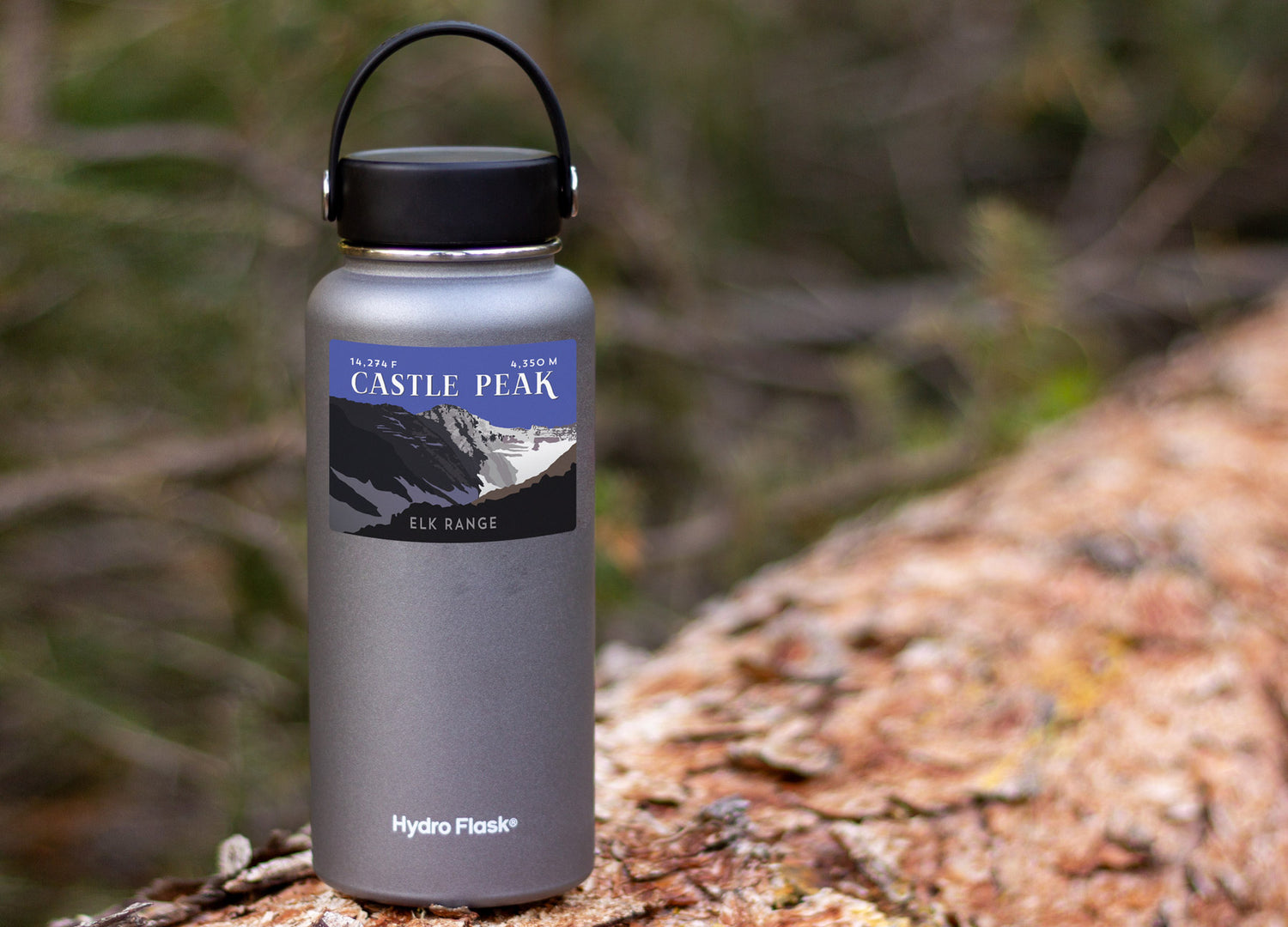 Castle Peak Colorado 14er Sticker