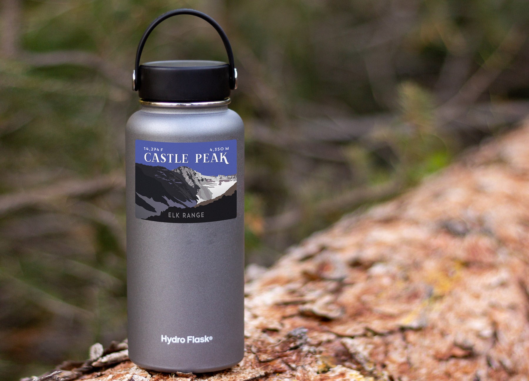 Castle Peak Colorado 14er Sticker