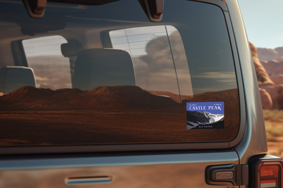 Castle Peak Colorado 14er Sticker