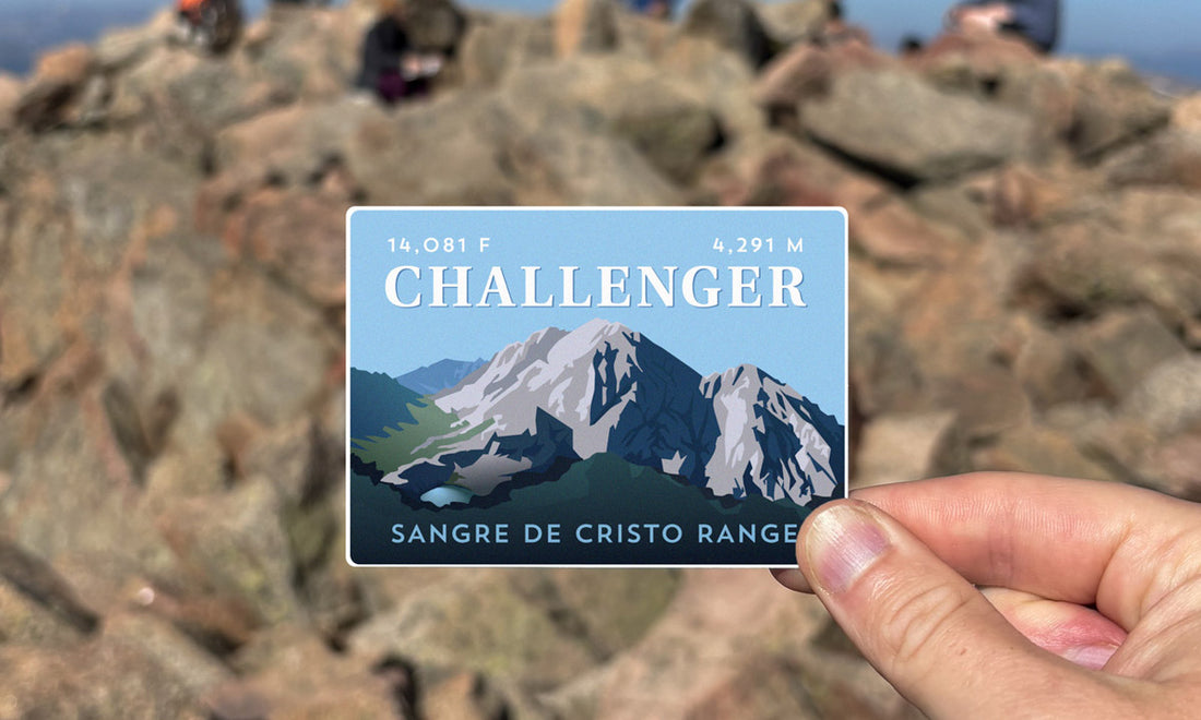 Challenger Point Colorado 14er Sticker