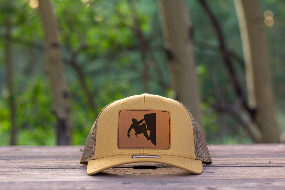 Sasquatch Rock Climbing Hat Amber Gold Richardson 112 Bigfoot