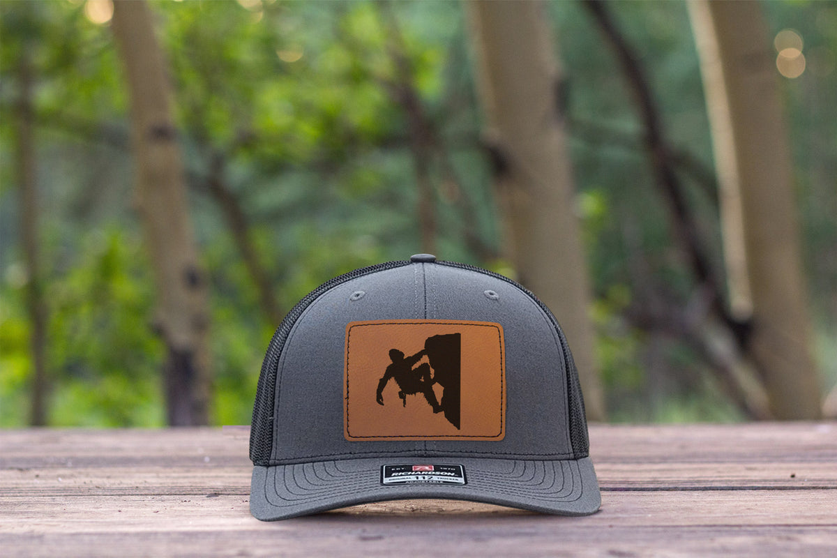 Sasquatch Rock Climbing Hat Charcoal/Black Richardson 112 Bigfoot