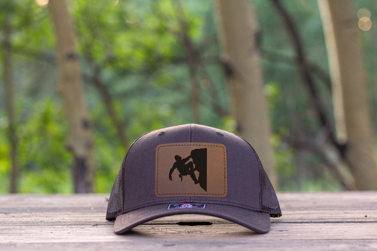 Sasquatch Rock Climbing Hat Coffee Richardson 112 Bigfoot