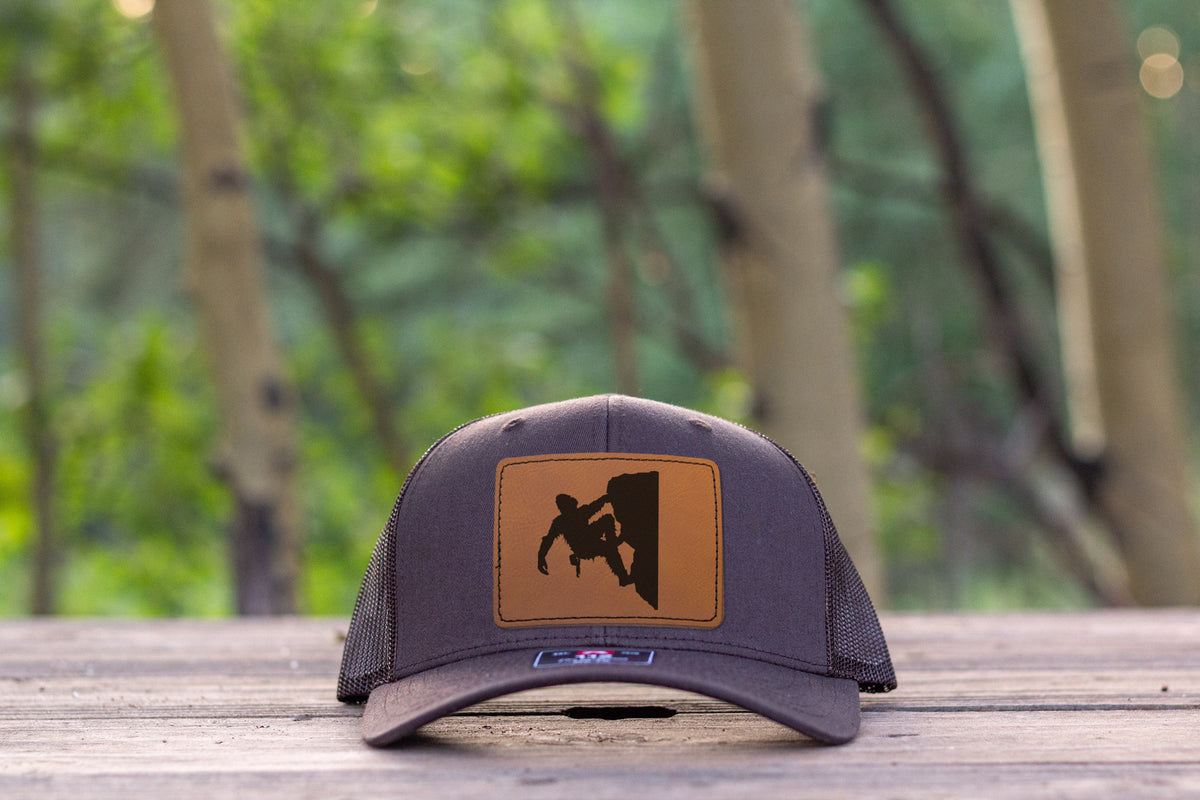 Sasquatch Rock Climbing Hat Coffee Richardson 112 Bigfoot