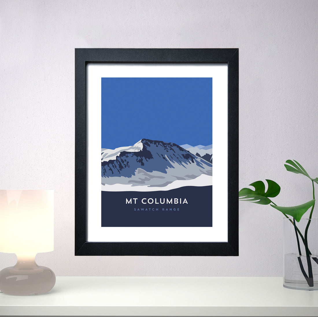 Mount Columbia Colorado 14er Framed Poster