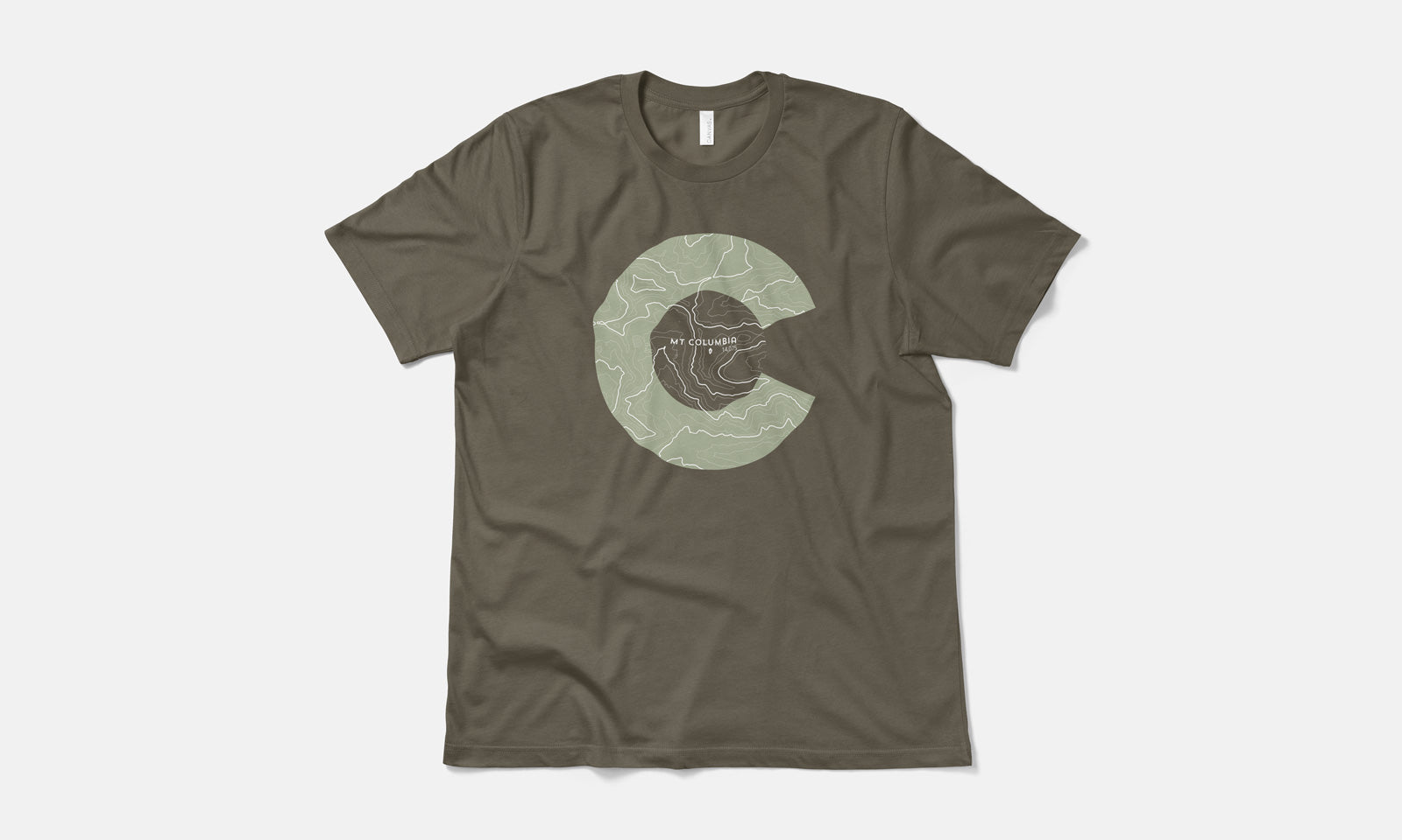 Mount Columbia Topo 14er Shirt