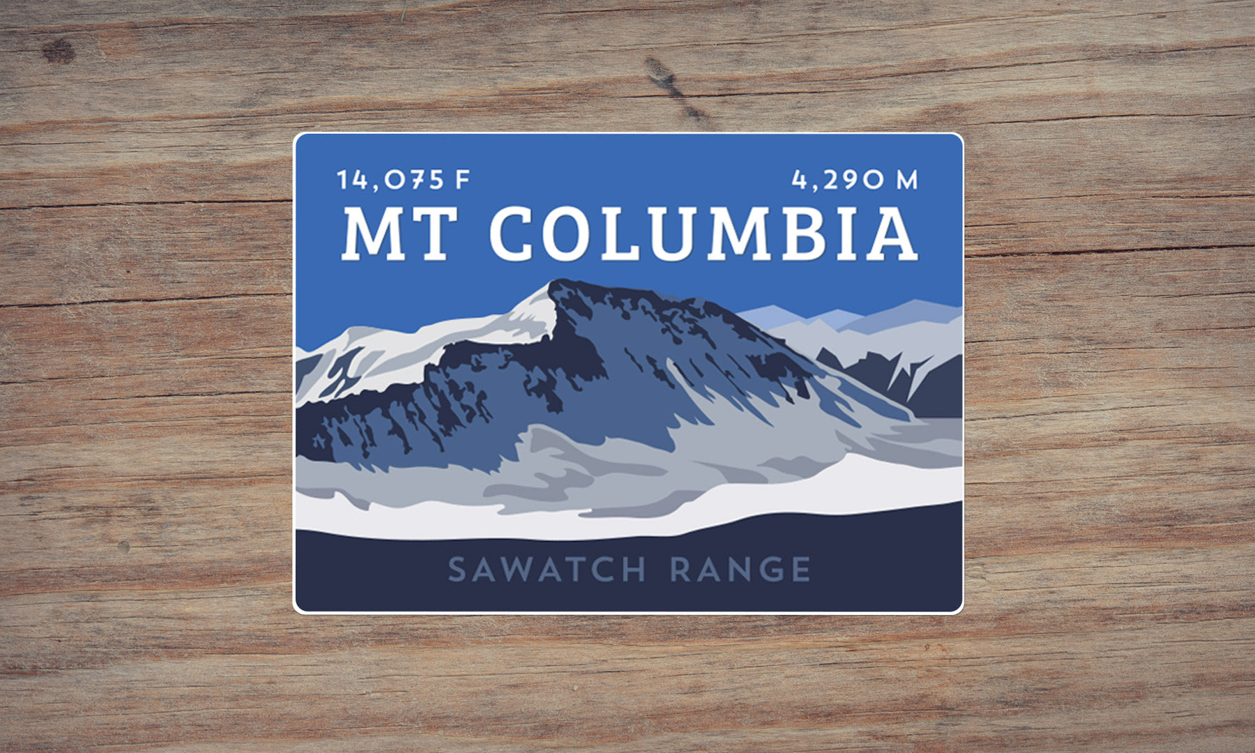 Mount Columbia Colorado 14er Sticker