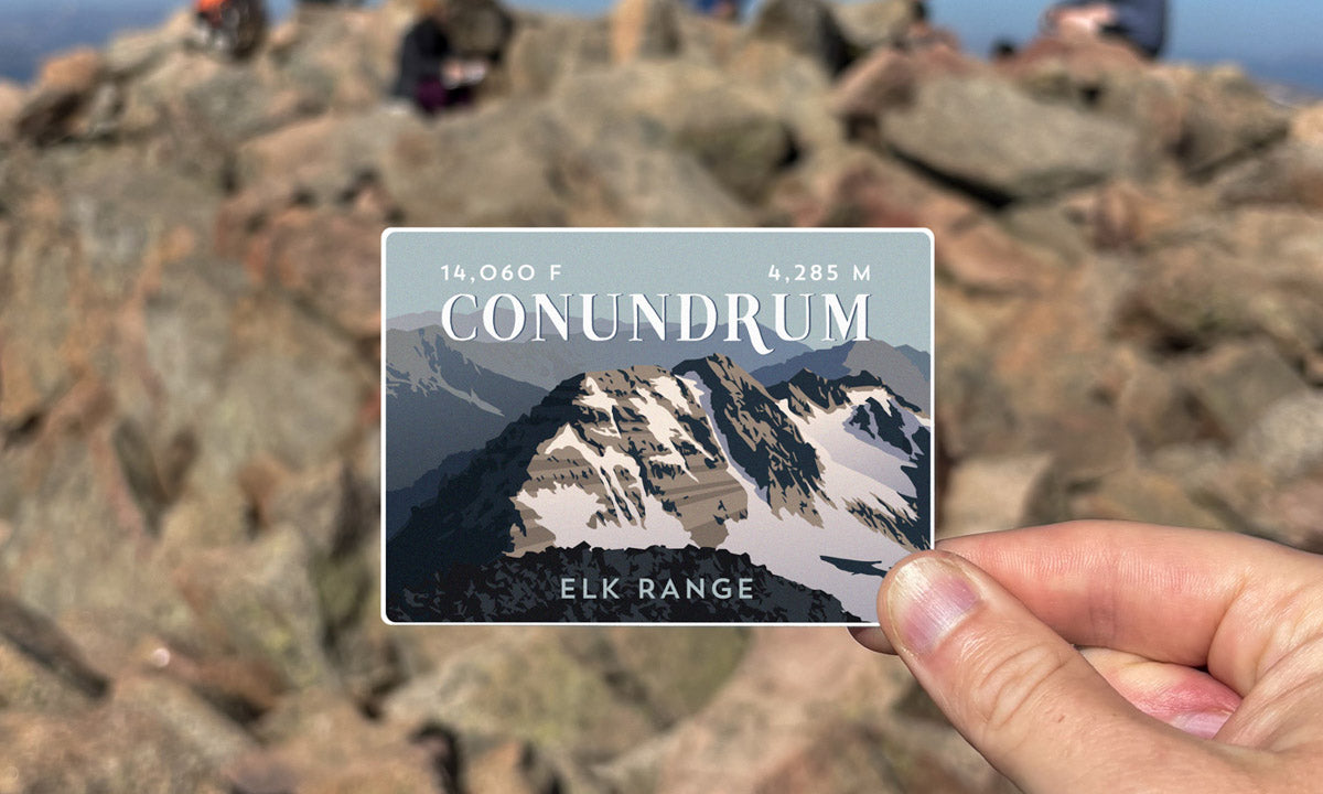 Conundrum Peak Colorado 14er Sticker