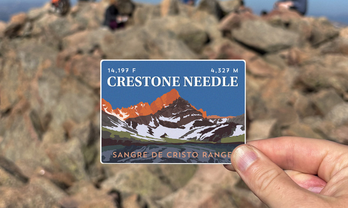 Crestone Needle Colorado 14er Sticker