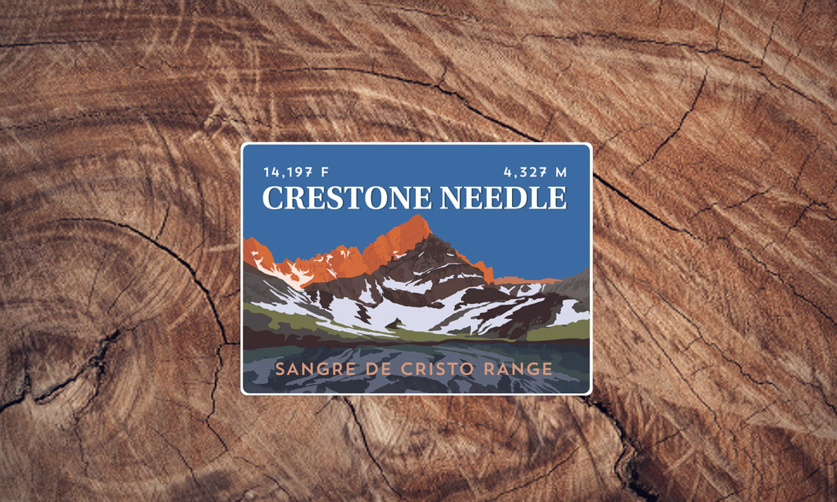 Crestone Needle Colorado 14er Sticker