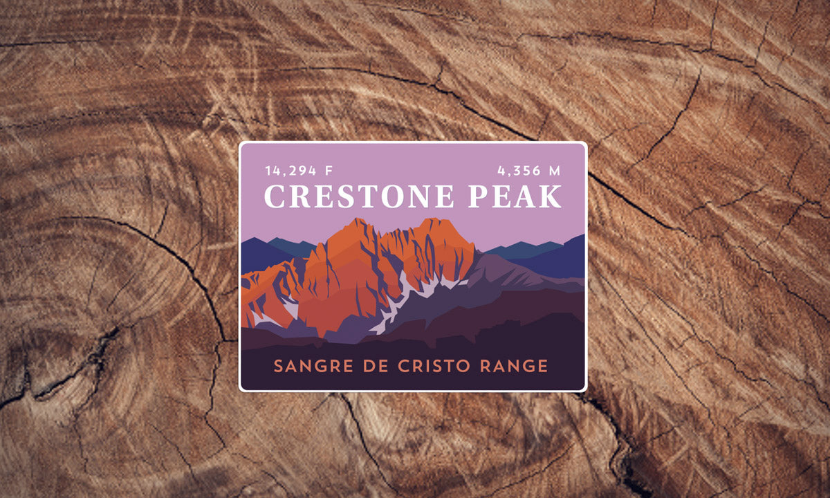 Crestone Peak Colorado 14er Sticker