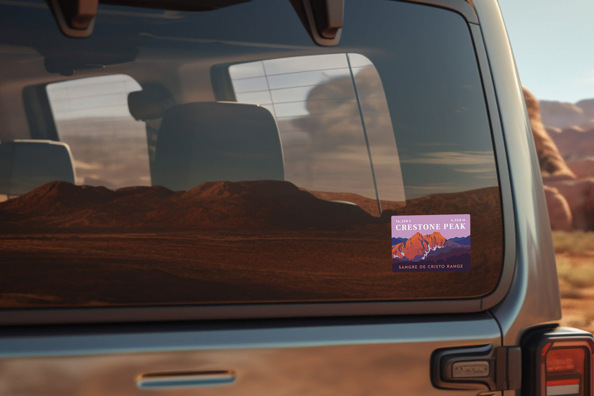 Crestone Peak Colorado 14er Sticker