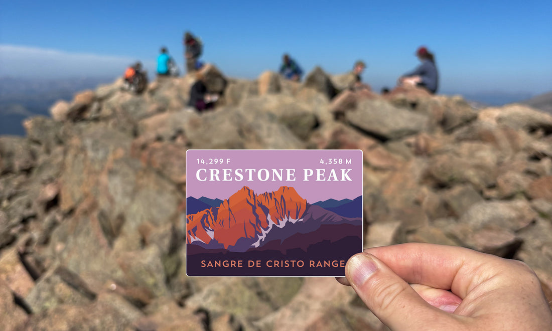 Crestone Peak Colorado 14er Sticker